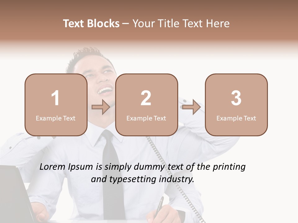 Tasks Arms Worker PowerPoint Template