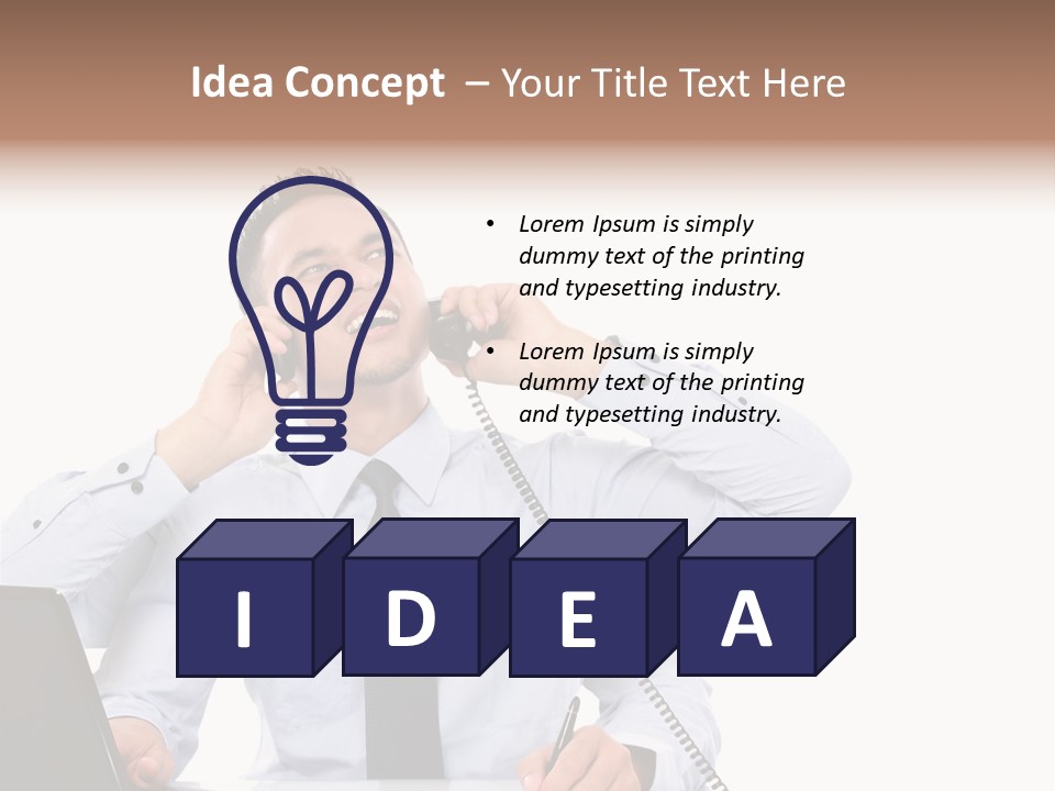 Tasks Arms Worker PowerPoint Template