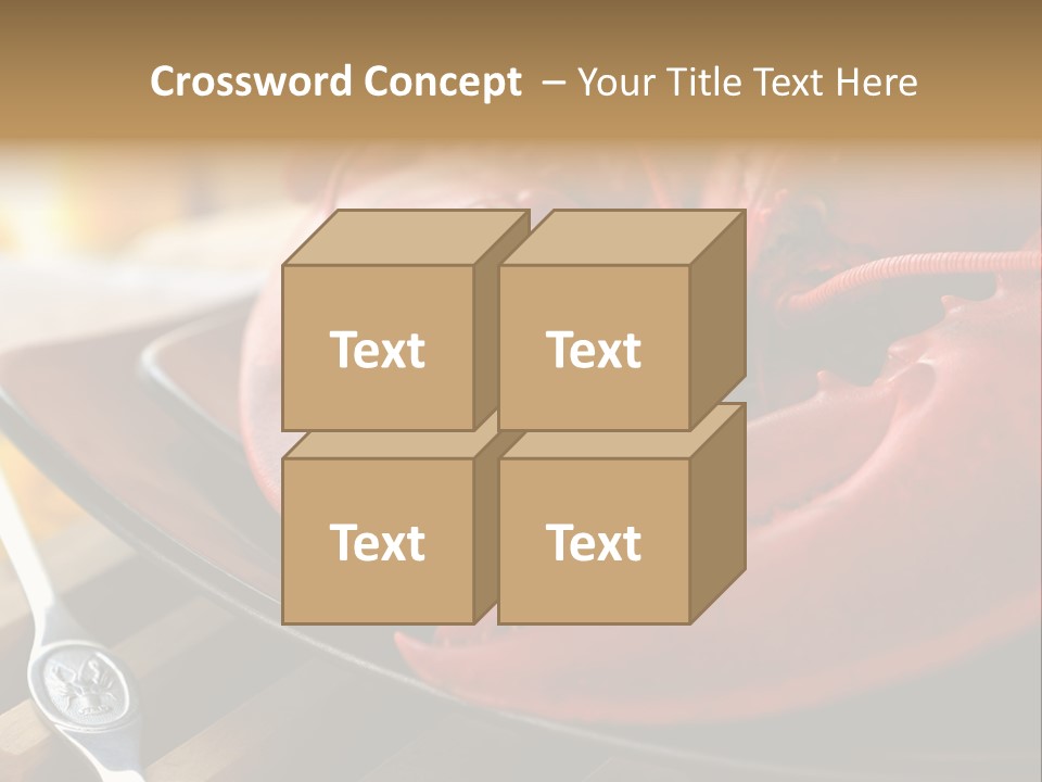 Antenna Lobster Fish PowerPoint Template