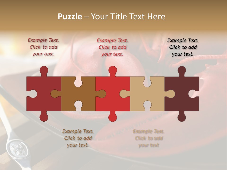 Antenna Lobster Fish PowerPoint Template