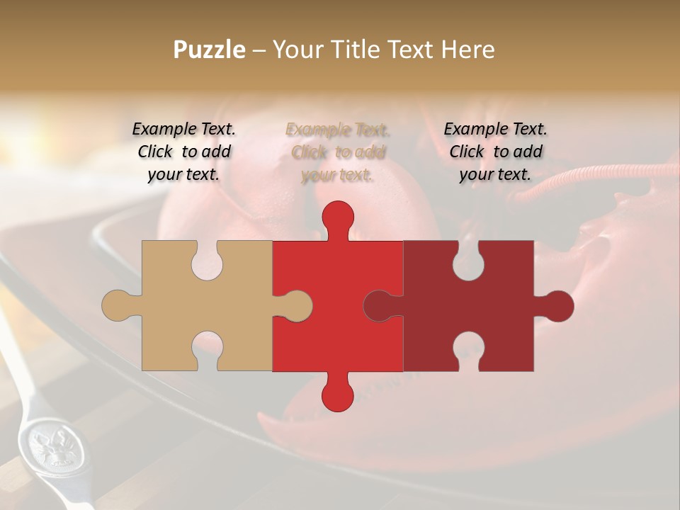 Antenna Lobster Fish PowerPoint Template