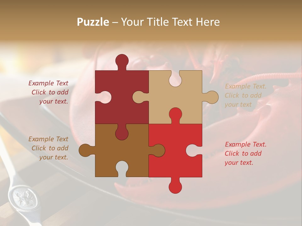 Antenna Lobster Fish PowerPoint Template