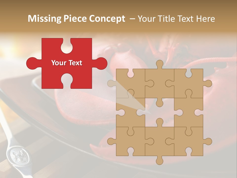 Antenna Lobster Fish PowerPoint Template