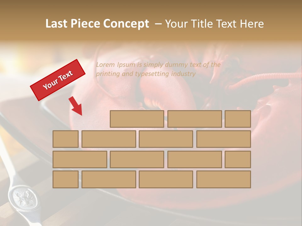 Antenna Lobster Fish PowerPoint Template