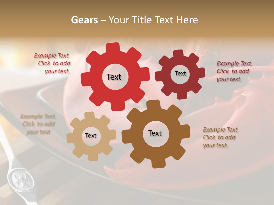 Antenna Lobster Fish PowerPoint Template