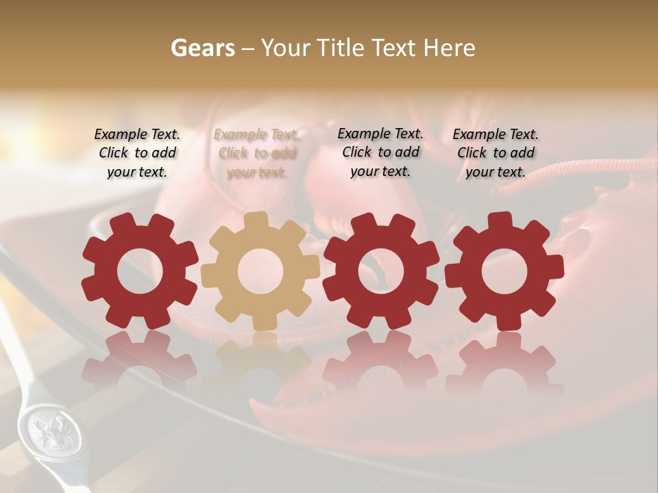 Antenna Lobster Fish PowerPoint Template