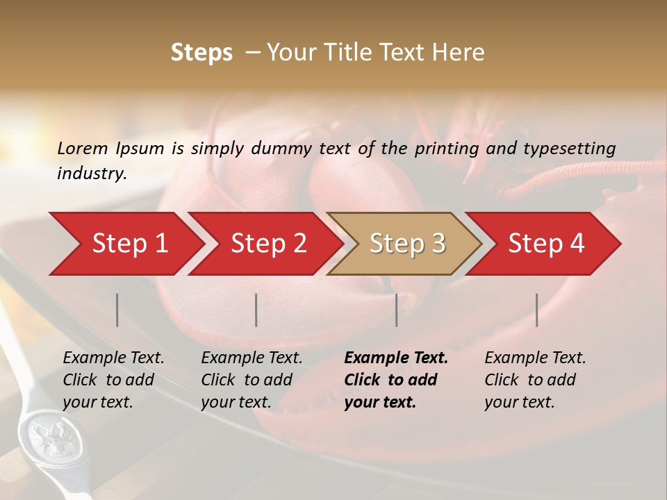 Antenna Lobster Fish PowerPoint Template