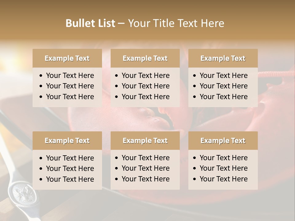 Antenna Lobster Fish PowerPoint Template