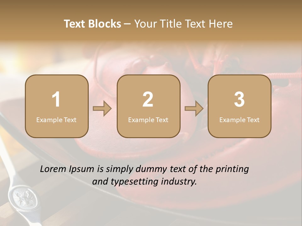 Antenna Lobster Fish PowerPoint Template