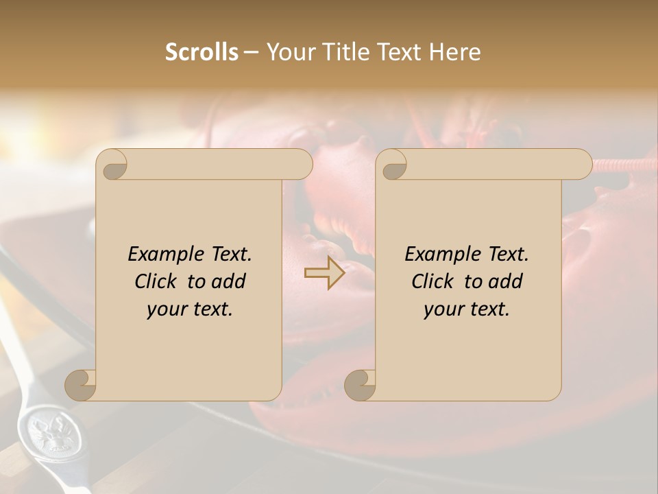 Antenna Lobster Fish PowerPoint Template