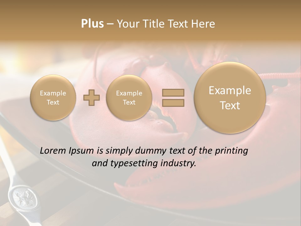Antenna Lobster Fish PowerPoint Template