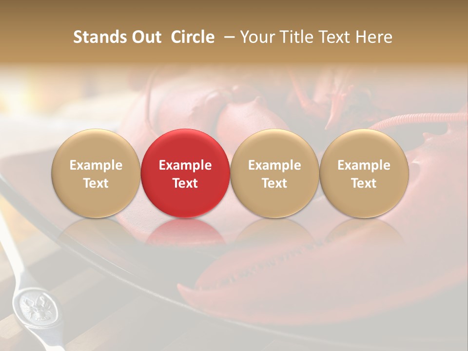 Antenna Lobster Fish PowerPoint Template