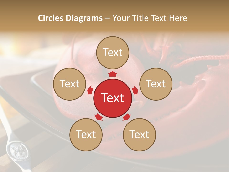 Antenna Lobster Fish PowerPoint Template