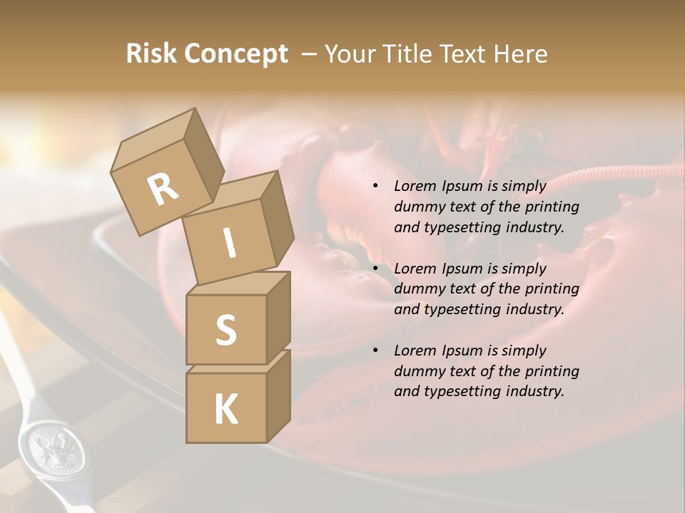 Antenna Lobster Fish PowerPoint Template