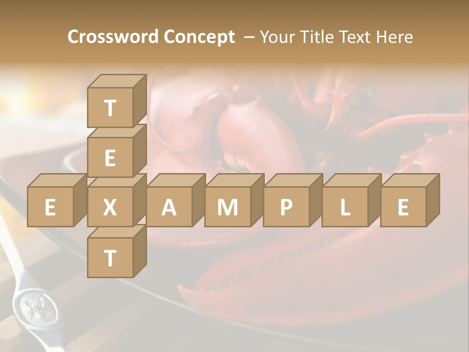 Antenna Lobster Fish PowerPoint Template