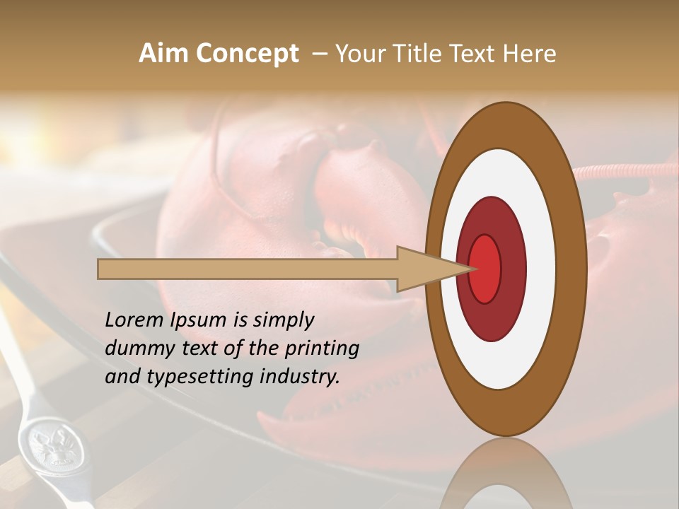 Antenna Lobster Fish PowerPoint Template