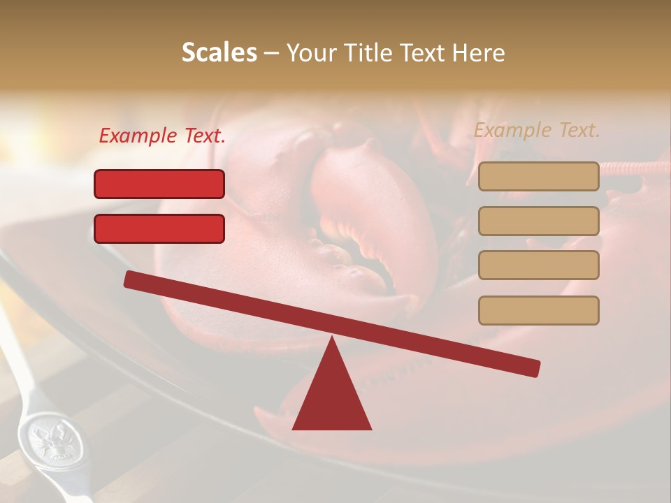 Antenna Lobster Fish PowerPoint Template