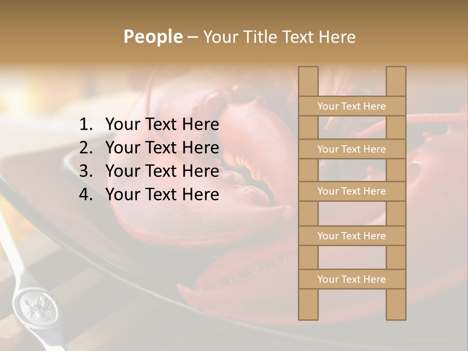 Antenna Lobster Fish PowerPoint Template