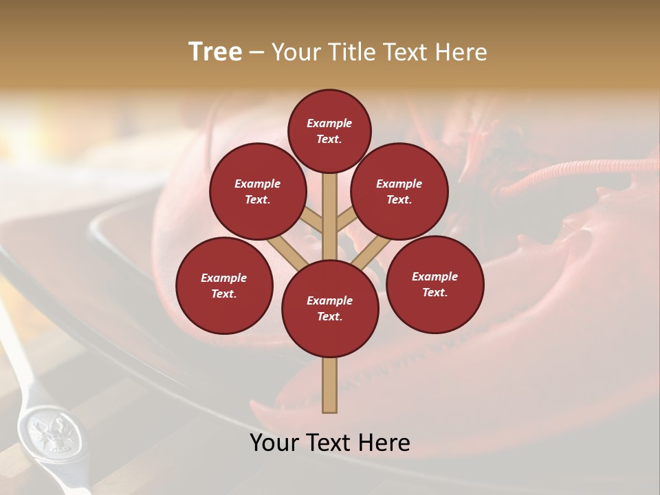 Antenna Lobster Fish PowerPoint Template