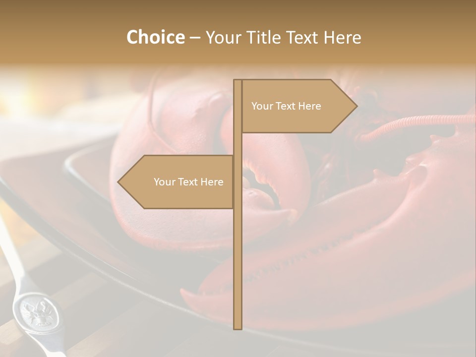 Antenna Lobster Fish PowerPoint Template