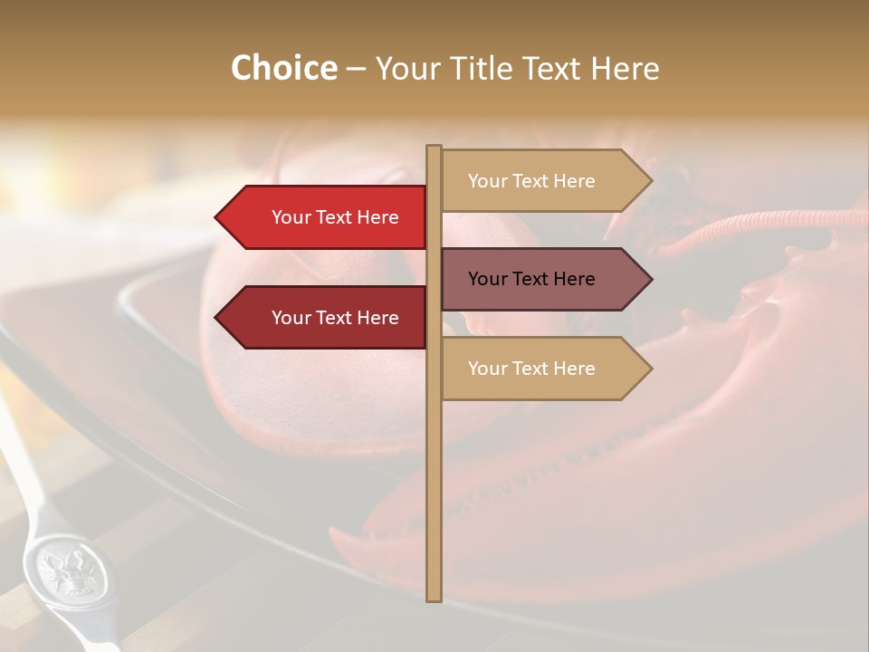 Antenna Lobster Fish PowerPoint Template