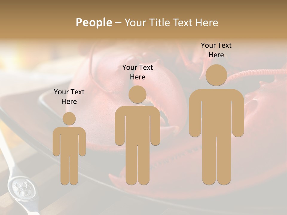 Antenna Lobster Fish PowerPoint Template