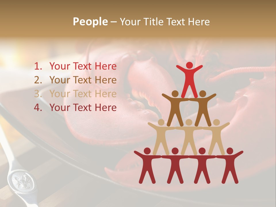 Antenna Lobster Fish PowerPoint Template