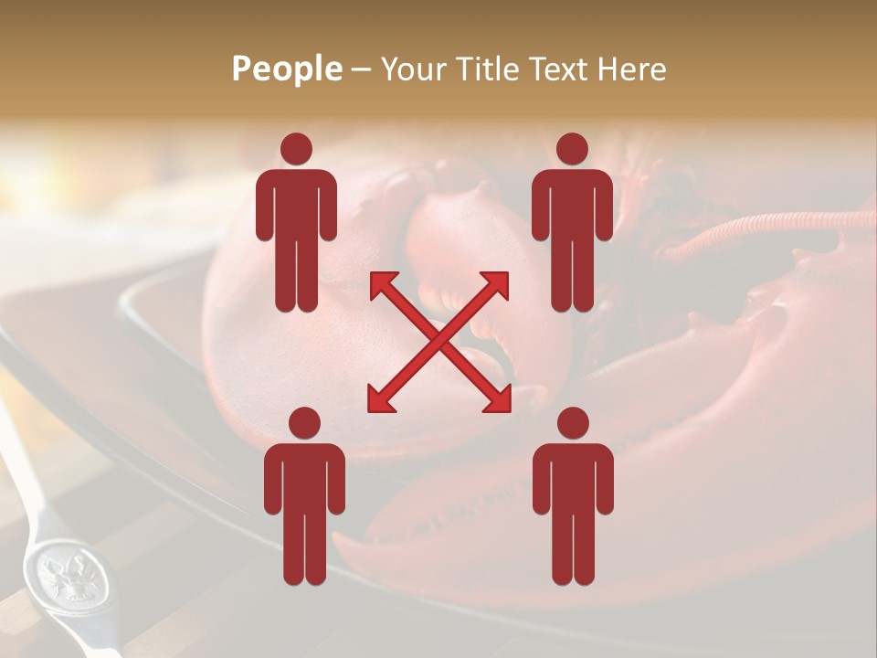 Antenna Lobster Fish PowerPoint Template