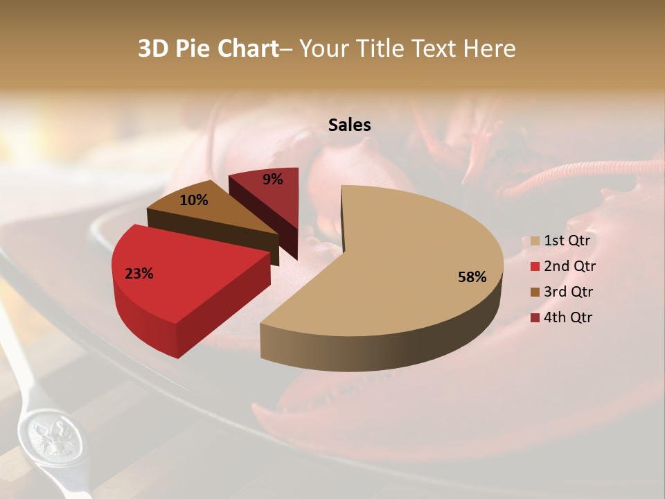 Antenna Lobster Fish PowerPoint Template