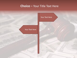 Decide Settlement Sue PowerPoint Template
