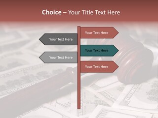 Decide Settlement Sue PowerPoint Template