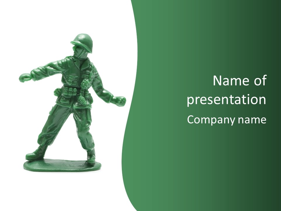 Toy Figurine Tiny PowerPoint Template