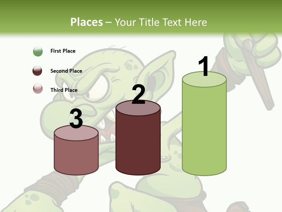 Running Loincloth Cartoon PowerPoint Template