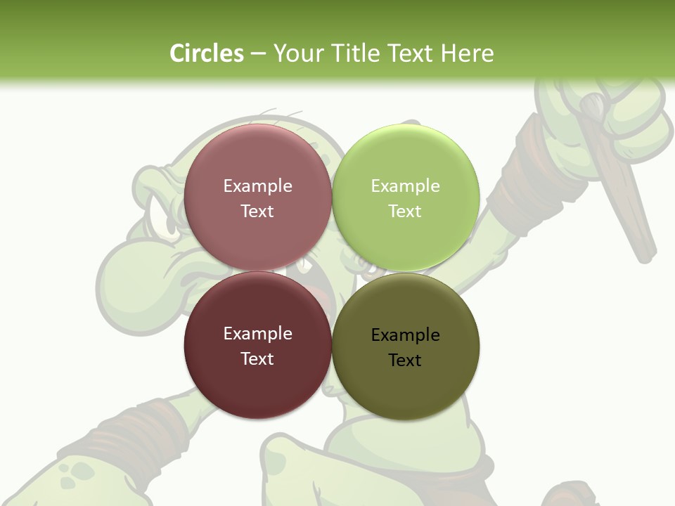 Running Loincloth Cartoon PowerPoint Template