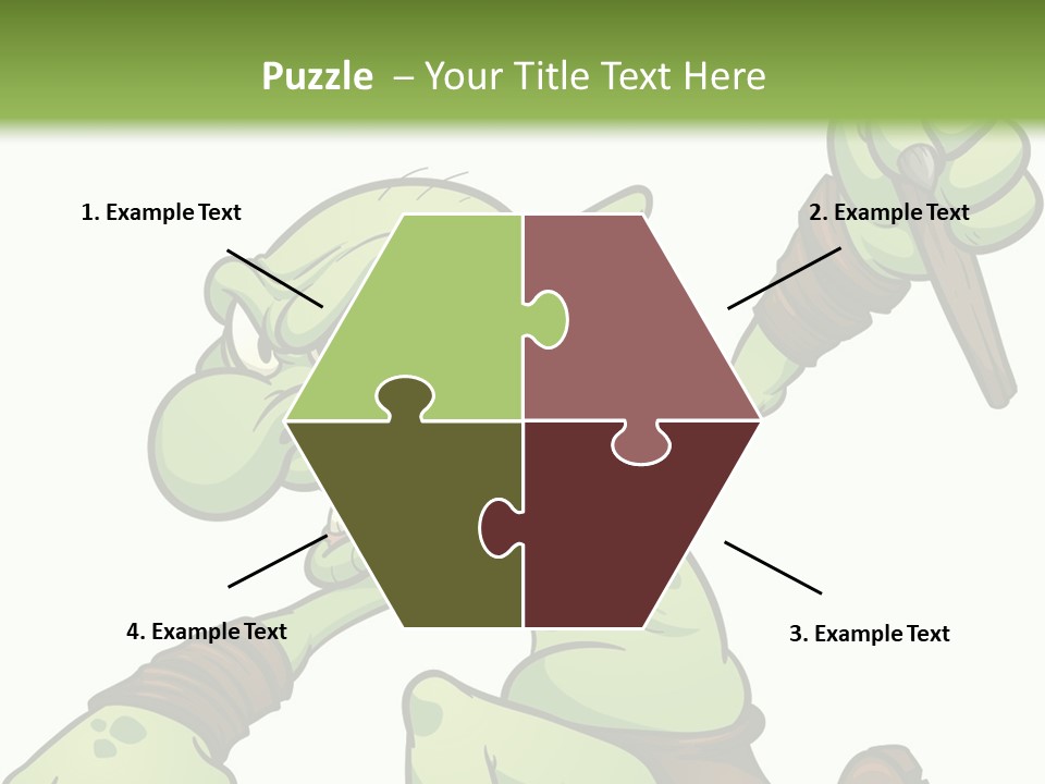 Running Loincloth Cartoon PowerPoint Template