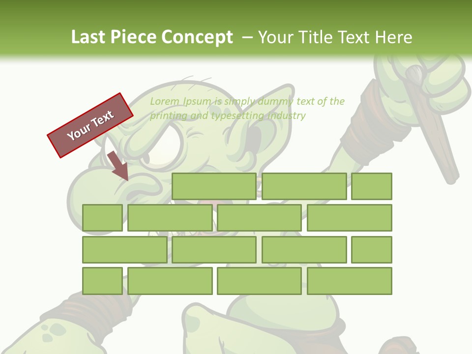 Running Loincloth Cartoon PowerPoint Template