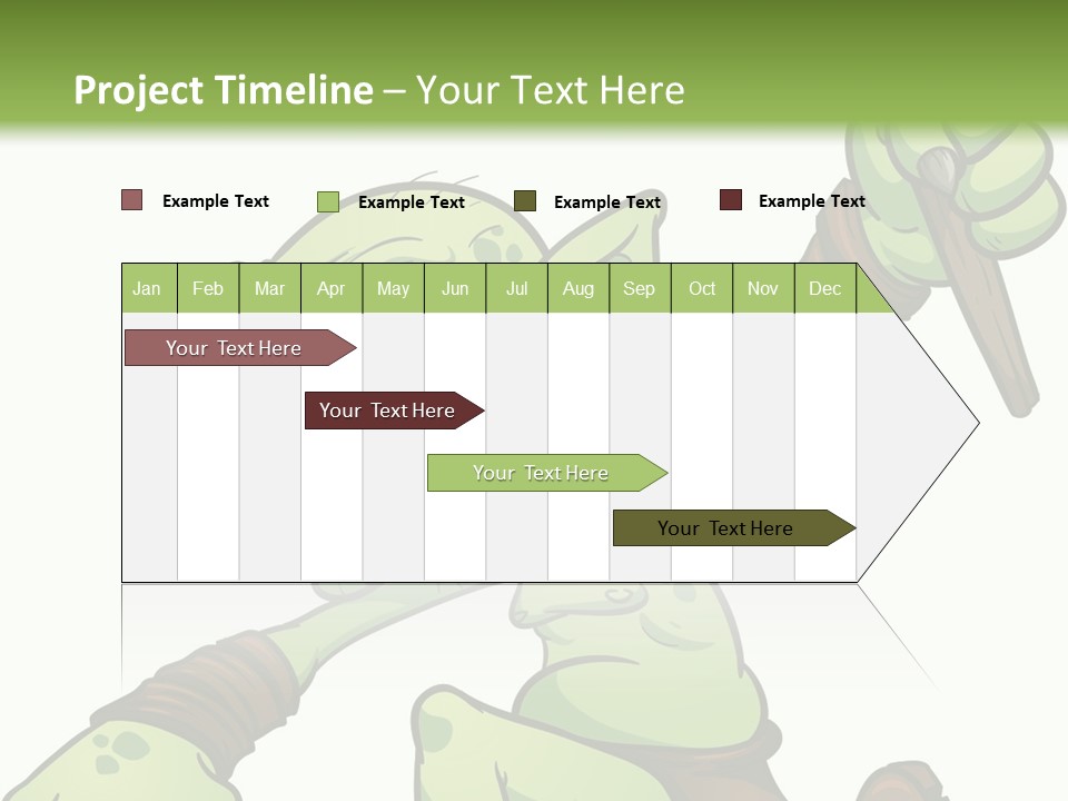 Running Loincloth Cartoon PowerPoint Template
