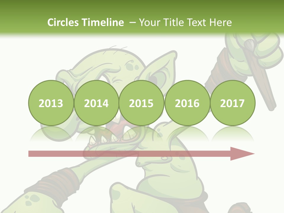 Running Loincloth Cartoon PowerPoint Template