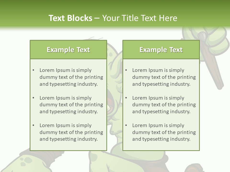 Running Loincloth Cartoon PowerPoint Template