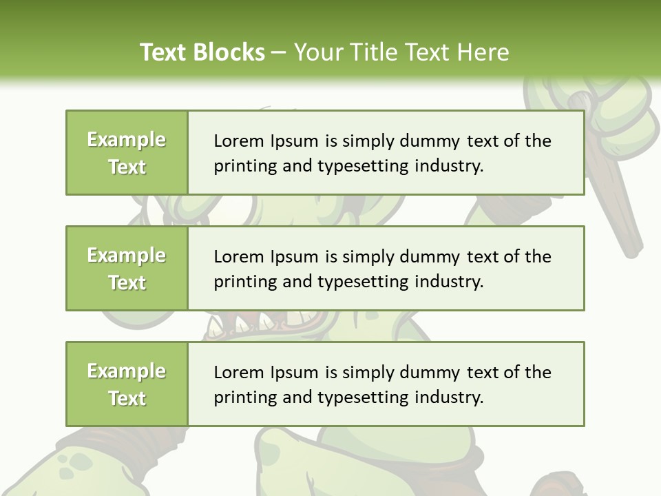 Running Loincloth Cartoon PowerPoint Template