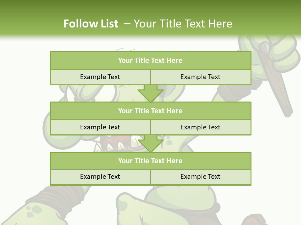 Running Loincloth Cartoon PowerPoint Template