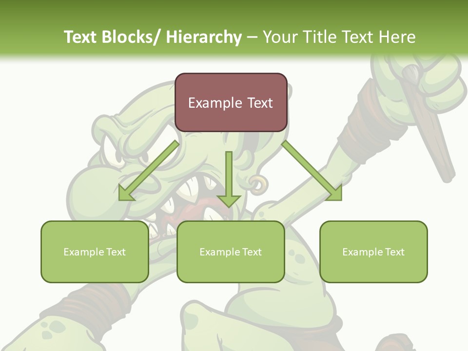 Running Loincloth Cartoon PowerPoint Template