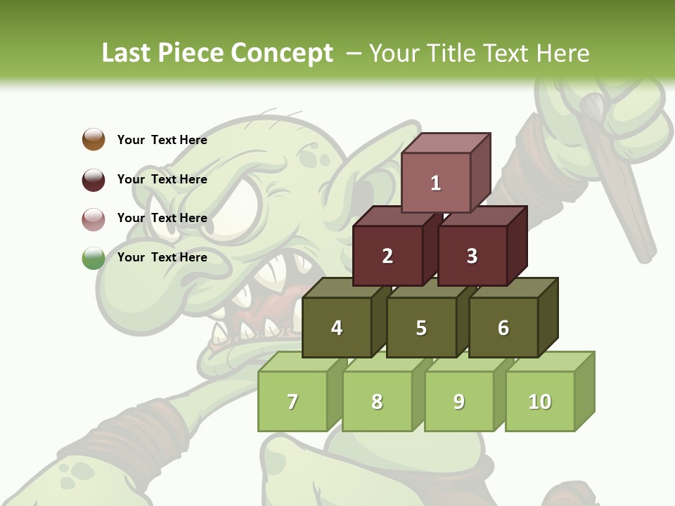 Running Loincloth Cartoon PowerPoint Template