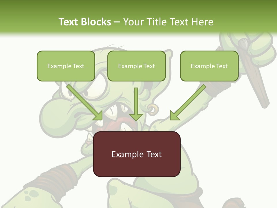 Running Loincloth Cartoon PowerPoint Template