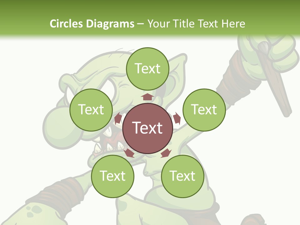 Running Loincloth Cartoon PowerPoint Template