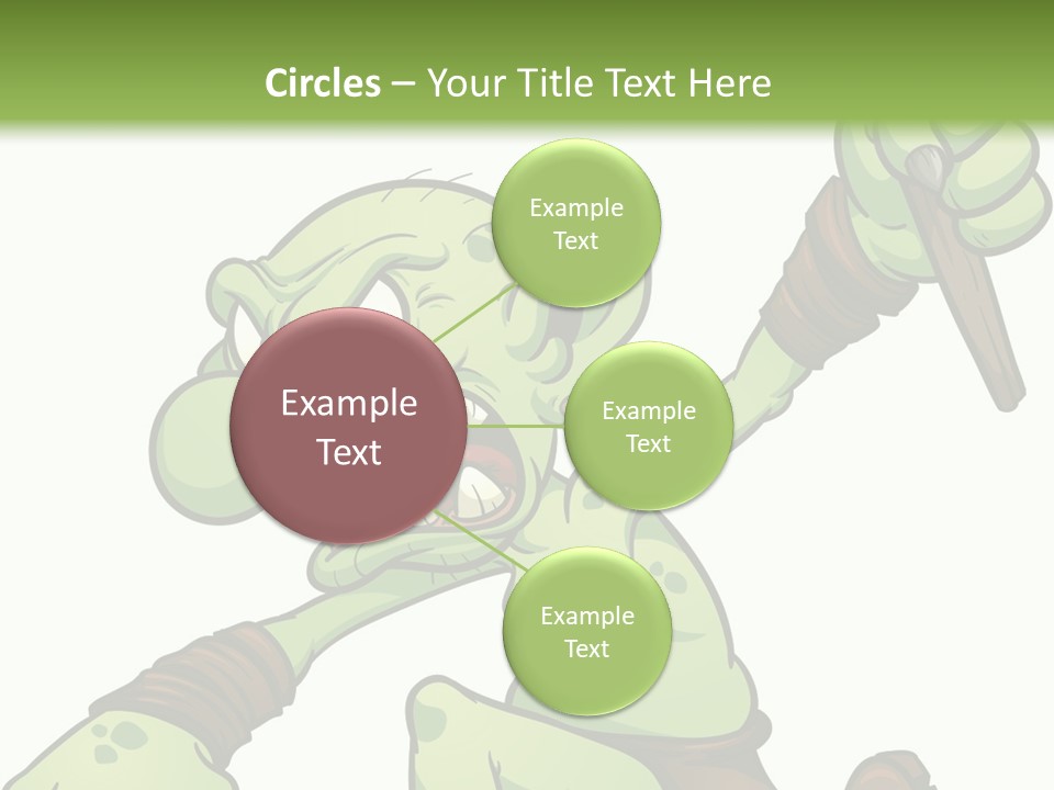 Running Loincloth Cartoon PowerPoint Template