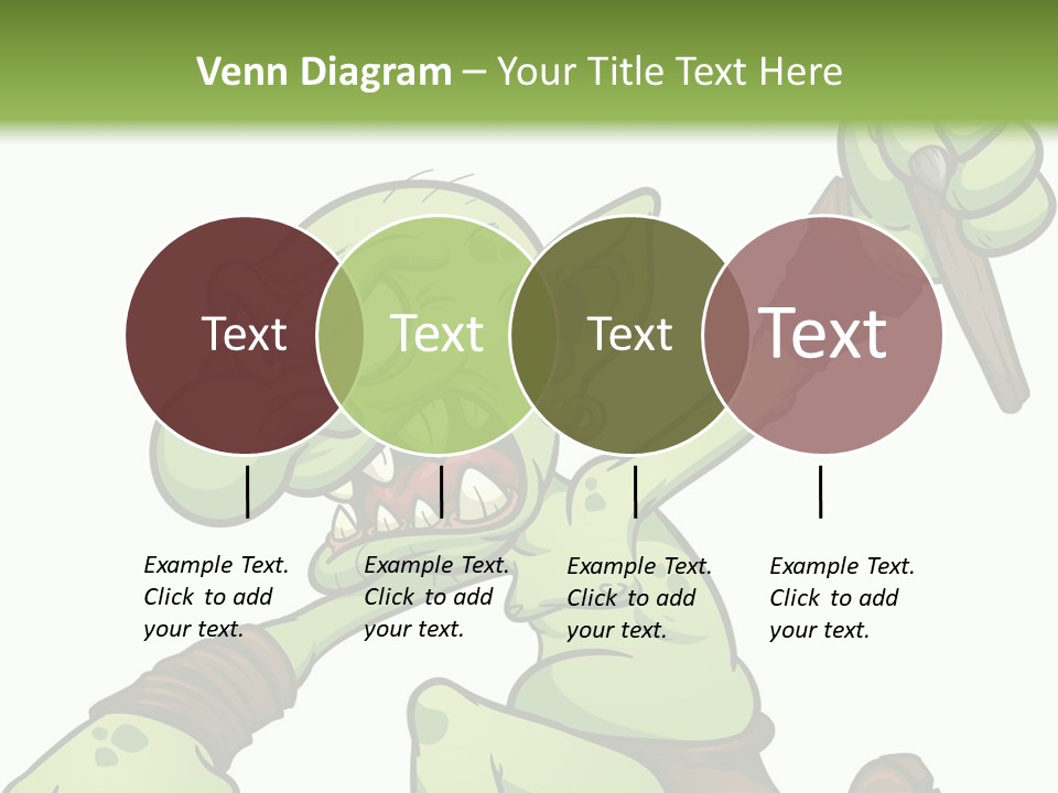 Running Loincloth Cartoon PowerPoint Template