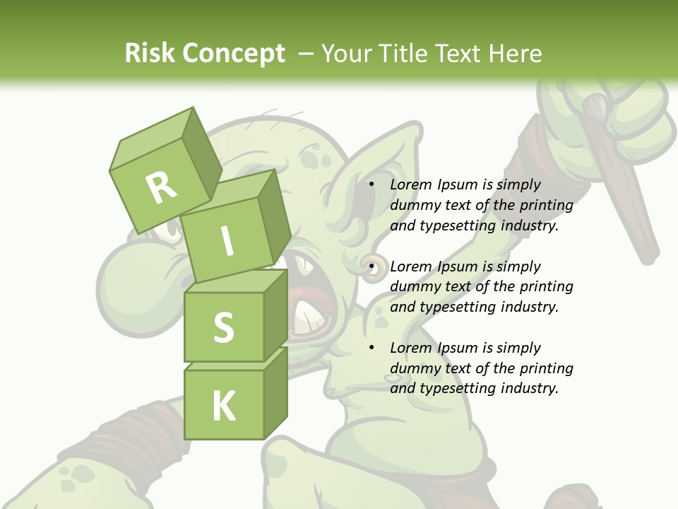 Running Loincloth Cartoon PowerPoint Template