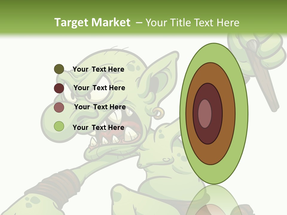 Running Loincloth Cartoon PowerPoint Template