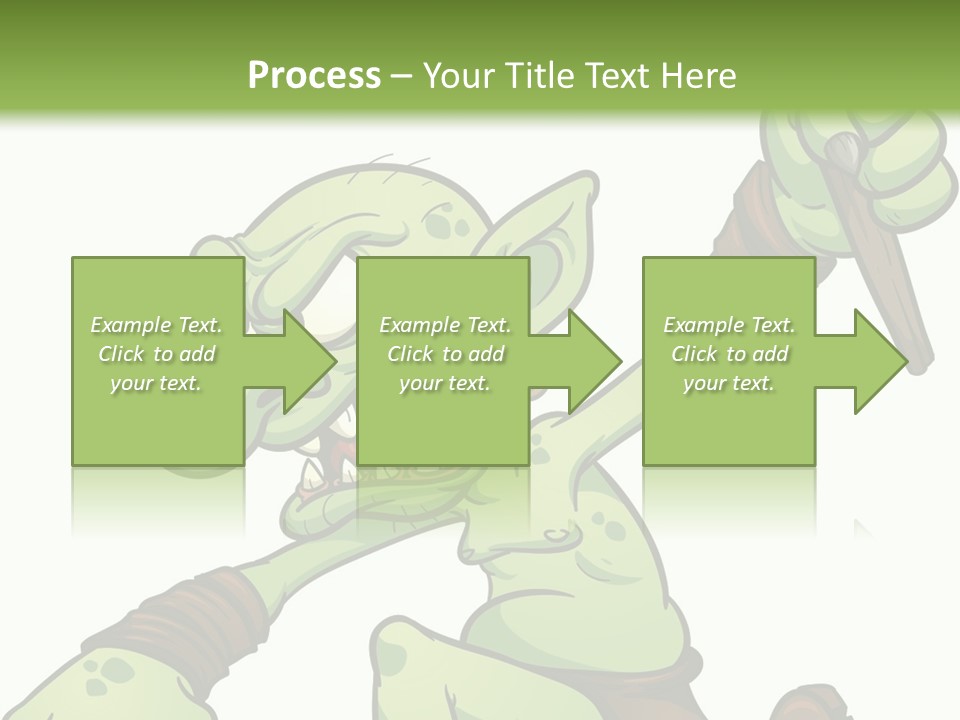 Running Loincloth Cartoon PowerPoint Template